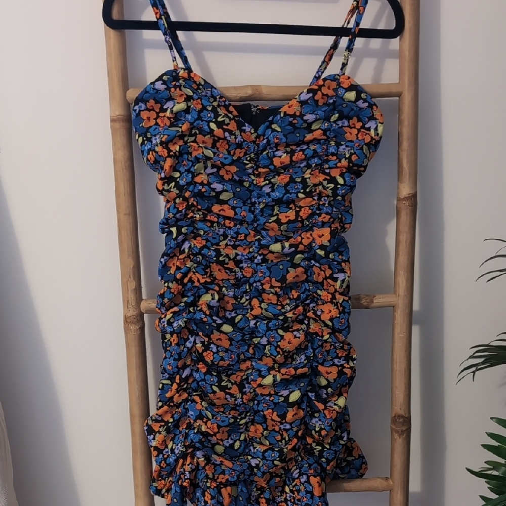 Floral Ruched Dress